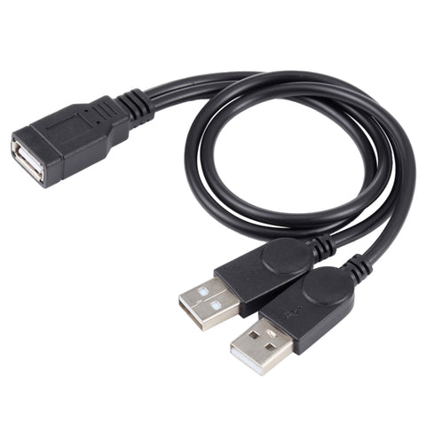 cavo-usb-femmina-a-2-usb-maschio-lunghezza-circa-30-cm - immagine 2