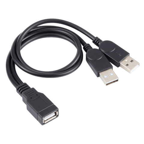 cavo-usb-femmina-a-2-usb-maschio-lunghezza-circa-30-cm - immagine 1