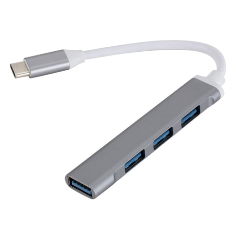 c809-adattatore-hub-splitter-multifunzione-da-usb-3-0-x-1-usb-2-0-x-3-a-usb-c-type-c-c809 - immagine 1