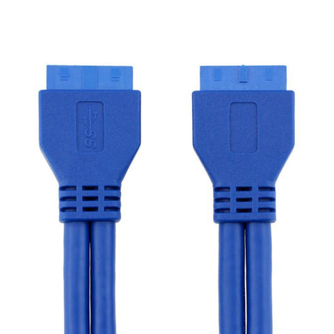 Prolunga scheda madre USB 3.0 da 20 pin femmina a femmina da 5 Gbps, lunghezza cavo: 50 cm, Female to Female