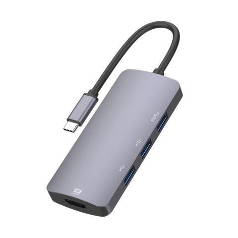 UC912 Adattatore HUB multifunzione 4 in 1 4K 30Hz USB 3.0 + 2 x USB 2.0 a USB-C / Type-C, UC912 USB 3.0 + 2 x USB 2.0