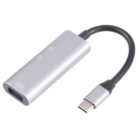Adattatore 3 in 1 USB-C Maschio a USB Femmina e Lettore Schede SD/TF