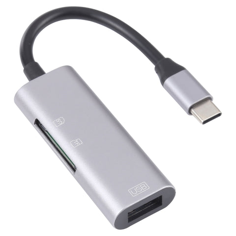 Adattatore 3 in 1 USB-C Maschio a USB Femmina e Lettore Schede SD/TF