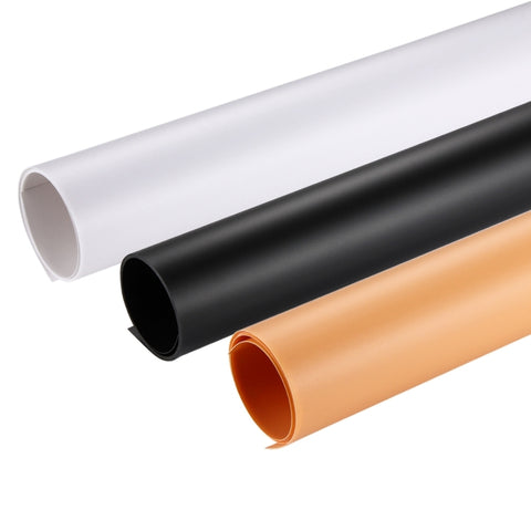 Kit di carta PVC per fondali fotografici PULUZ - 3 pezzi, 3 colori