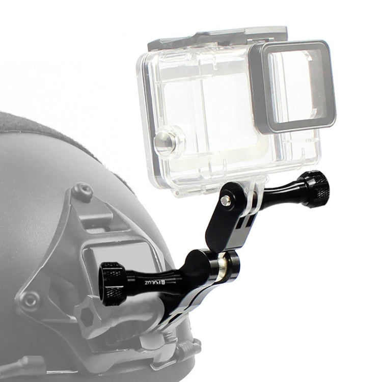 PULUZ Supporto con giunto sferico in alluminio CNC con 2 viti lunghe per GoPro Hero11 Black / HERO10 Black /9 Black /8 Black /7 /6 /5 /5 Session /4 Session /4 /3+ /3 /2 /1, DJI Osmo Actione altre action camera, CN Stock, Ball Joint Mount (US)