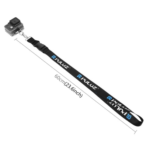 PULUZ Tracolla lunga staccabile da 60 cm con cordino per GoPro Hero11 Black / HERO10 Black / HERO9 Black /HERO8 / HERO7 /6 /5 /5 Session /4 Session /4 /3+ /3 /2 /1 / Max, DJI OSMO Action eAltre action camera, 60cm Neck Strap, 60cm Neck Strap(US)