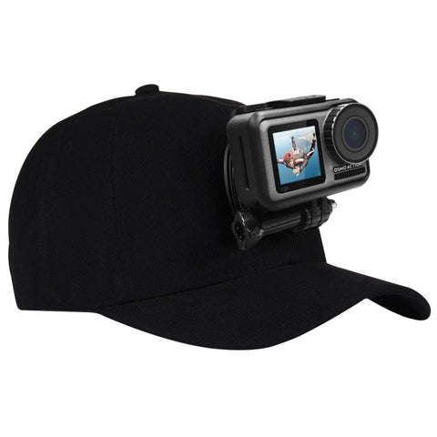 PULUZ Cappello da baseball con gancio a J e vite per supporto per GoPro, DJI OSMO Action e altre action cam, Baseball Hat Black Color, Baseball Hat Red Color, Baseball Hat Dark Blue Color, Baseball Hat Black (US Stock), Baseball Hat Red (US Stock)
