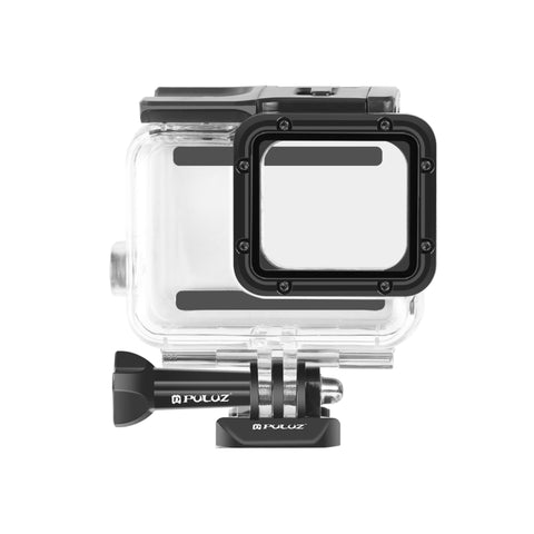 PULUZ per GoPro HERO (2018) / HERO7 Black /6 /5 Custodia subacquea impermeabile da 60 m Custodia protettiva per immersione con fibbia Supporto di base e vite, For HERO5