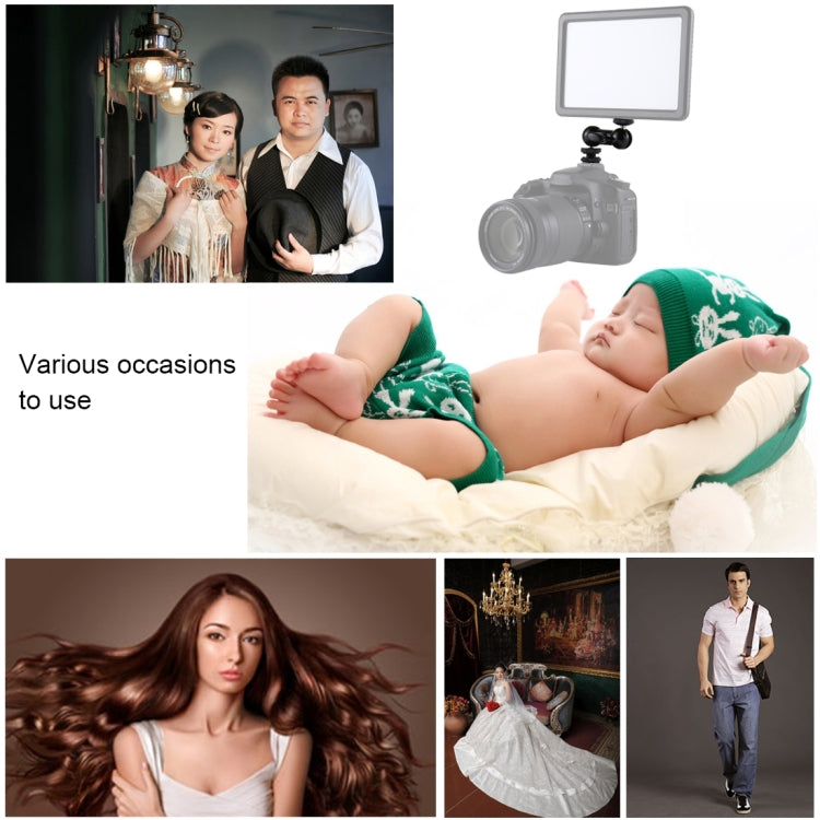 PULUZ Flash Hot Shoe Testa a sfera girevole Vite per treppiede da 1/4 di pollice Braccio magico con blocco, Magic Arm