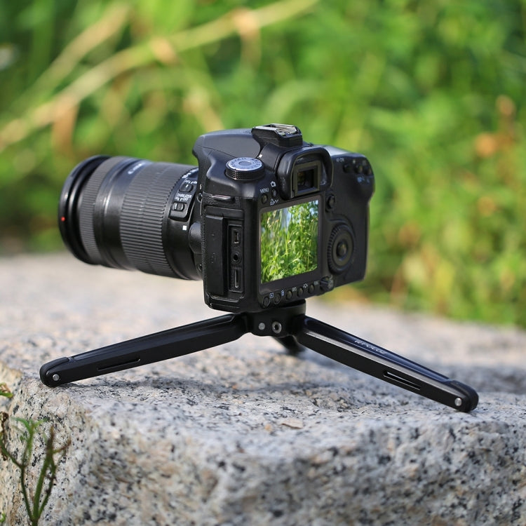 PULUZ Pocket Mini Treppiede da Tavolo in Metallo con Vite Adattatore Filettata da 1/4" a 3/8" per DSLR e Fotocamere Digitali, Altezza Regolabile: 4,5-15 cm, Carico: 20 kg, Desktop Tripod R, Desktop Tripod B, Desktop Tripod B(AE)