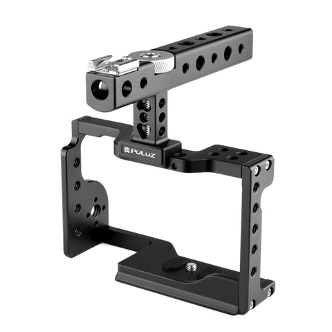 Stabilizzatore gabbia videocamera PULUZ con maniglia per Sony A6600 / ILCE-6600, For Sony A6600