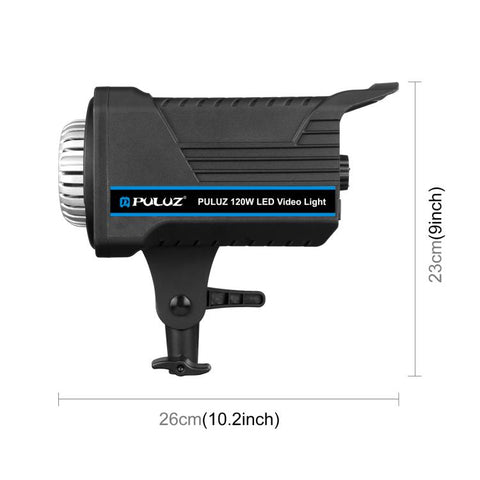 PULUZ 220V 150W Luce video da studio 3200K-5600K Sistema di dissipazione del calore integrato a doppia temperatura di colore con telecomando, 120W 2700K-6500K AU Plug, 120W 2700K-6500K EU Plug, 120W 2700K-6500K UK Plug, 120W 2700K-6500K US Plug