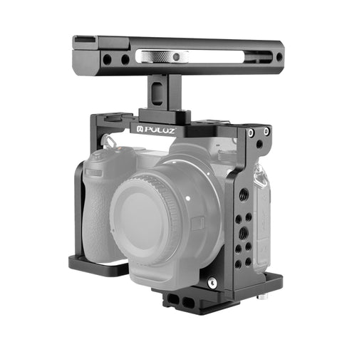 PULUZ Gabbia per videocamera Rig per riprese cinematografiche con maniglia per Nikon Z6 / Z7, For Nikon Z6 / Z7 Cage with Handle