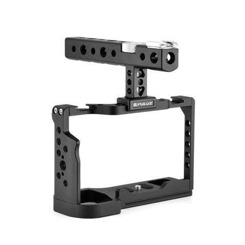 PULUZ Gabbia per videocamera Rig per riprese cinematografiche con maniglia per Sony Alpha 7C / ILCE-7C / A7C, For Sony Alpha 7C Cage
