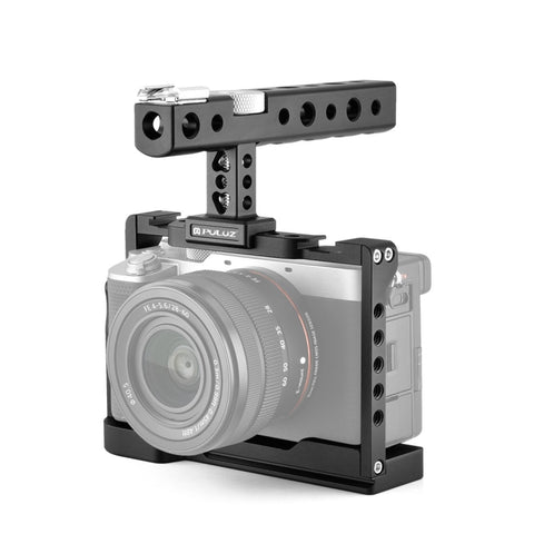 PULUZ Gabbia per videocamera Rig per riprese cinematografiche con maniglia per Sony Alpha 7C / ILCE-7C / A7C, For Sony Alpha 7C Cage