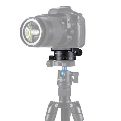 Testa a sfera panoramica con rotazione di 360 gradi in lega di alluminio PULUZ con piastra a sgancio rapido per testa del treppiede della fotocamera, Panorama Ball Head