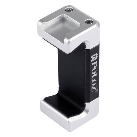 PULUZ Staffa di supporto universale per morsetto in lega di alluminio per telefono con slitta fredda per iPhone, Galaxy, Huawei, Xiaomi, Sony, HTC, Google e altri smartphone, Phone Clamp