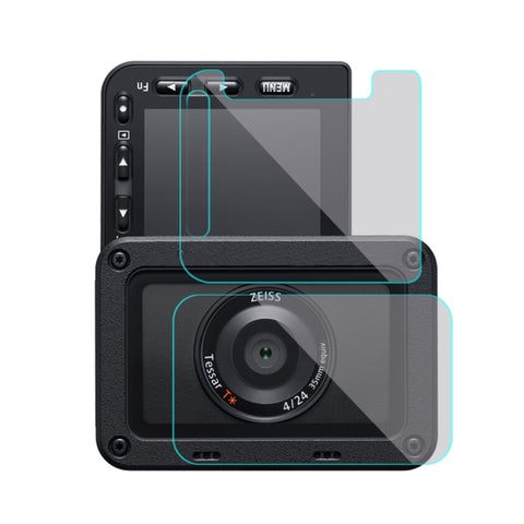 PULUZ Obiettivo anteriore e display LCD posteriore Pellicola AF HD flessibile anti-impronte per Sony RX0 II / RX0, For Sony RX0 II