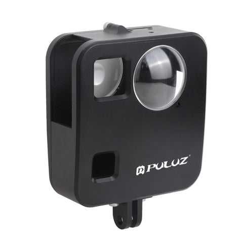 PULUZ per GoPro Fusion Shell Housing Gabbia protettiva in lega di alluminio CNC con supporto di base e copriobiettivo, For GoPro Fusion