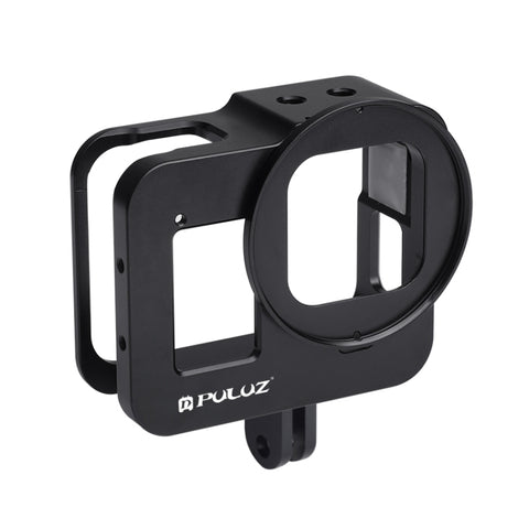 Custodia PULUZ Gabbia protettiva in lega di alluminio CNC con lente UV da 52 mm per GoPro HERO8 Black, For HERO8 Black No Frame