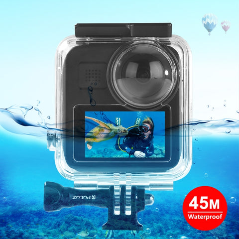 PULUZ Custodia subacquea impermeabile da 45 m per GoPro MAX, con fibbia di montaggio di base e vite, Waterproof Case
