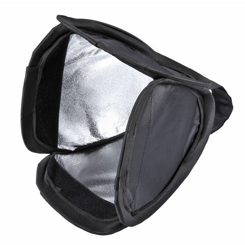 custodia-morbida-pieghevole-per-softbox-con-diffusore-di-luce-flash-puluz-dimensioni-23-cm-x-23-cm-23cm-softbox - immagine 2