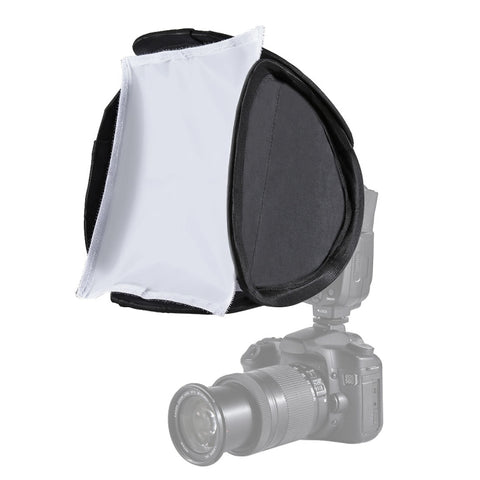 custodia-morbida-pieghevole-per-softbox-con-diffusore-di-luce-flash-puluz-dimensioni-23-cm-x-23-cm-23cm-softbox - immagine 1