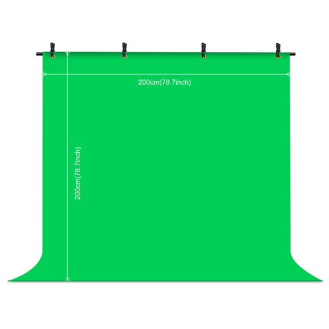 PULUZ 2x2m Kit staffa traversa per fondale per studio fotografico a forma di T, supporto per fondale con clip, 2 x 2m Bracket Kit