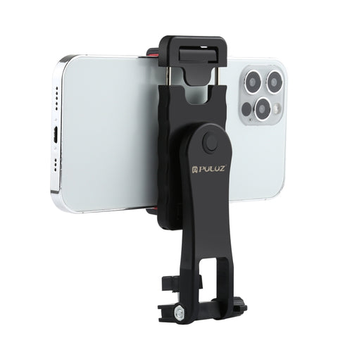 PULUZ Staffa di supporto per morsetto in ABS per telefono con rotazione orizzontale e verticale a 360 gradi per iPhone, Galaxy, Huawei, Xiaomi, Sony, HTC, Google e altri smartphone, Plastic Clamp
