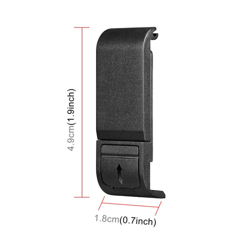 PULUZ POM Coperchio interfaccia laterale batteria in plastica per GoPro HERO12 Nero /11 Nero /10 Nero /9 Nero, POM Plastic Side Cover