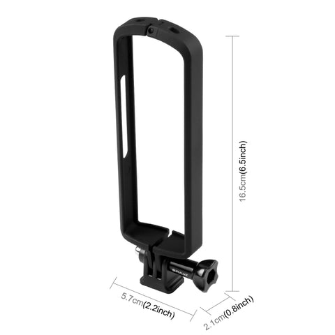 PULUZ PC Telaio protettivo in plastica ABS per Ricoh Theta SC2, con supporto adattatore e vite, Plastic Frame For Ricoh Theta SC2