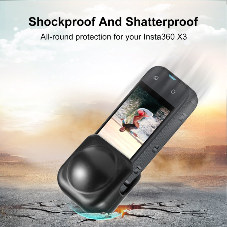 Per Insta360 X3 PULUZ Copriobiettivo protettivo in silicone, Silicone Lens Cover