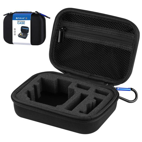 PULUZ Custodia impermeabile da trasporto e da viaggio per GoPro, DJI Osmo Action e altri accessori per fotocamere sportive, dimensioni ridotte: 16 cm x 12 cm x 7 cm, US Stock Black, UK Stock Black, For GoPro, Size: 16cm x 12cm x 7cm