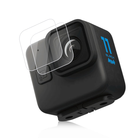 Per GoPro Hero11 Black Mini PULUZ 2 pezzi di pellicola in vetro temperato per lenti, For GoPro Hero11 Black Mini