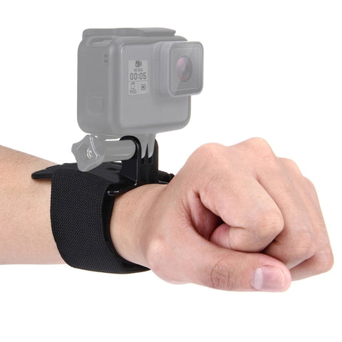 PULUZ Supporto per cinturino da polso regolabile per GoPro Hero11 Black / HERO10 Black / HERO9 Black / HERO8 Black / HERO7 /6 /5 /5 Session /4 Session /4 /3+ /3 /2 /1, Insta360 ONE R, DJI Osmo Action eAltre action camera, lunghezza cinturino: 28,5 cm