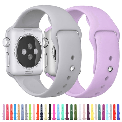 Per Apple Watch Ultra 49 mm / Serie 8 e 7 45 mm / SE 2 e 6 e SE e 5 e 4 44 mm / 3 e 2 e 1 42 mm Cinturino sportivo in gomma ordinario e più lungo ad alte prestazioni con chiusura Pin-and-tuck