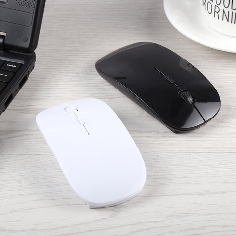 Mouse wireless ottico laser ultrasottile 2,4 GHz con mini ricevitore