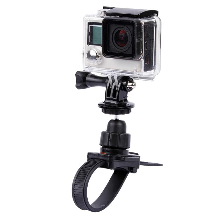 Supporto per treppiede per montaggio su fotocamera con fascia per la testa / cappello per casco per GoPro HERO4 / 3+ / 2 e 1, Xiaomi YI, SJCAM SJ4000 / SJ5000 / SJ6000 / SJ7000 / Kjstar Sport Camera, Camera Mount Tripod Holder