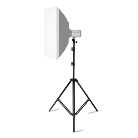 Supporto per illuminazione in alluminio per fotografia professionale da 68 cm a 200 cm di altezza per flash da studio