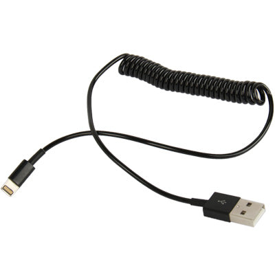 cavo-a-spirale-usb-per-sincronizzazione-dati-ricarica-per-iphone-ipad - immagine 2