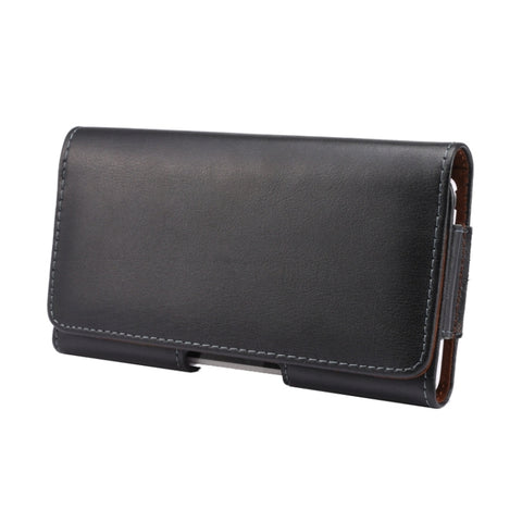 custodia-in-pelle-marsupio-universale-in-stile-orizzontale-con-stecca-posteriore-per-iphone-6-galaxy-s4-e-s3 - immagine 2