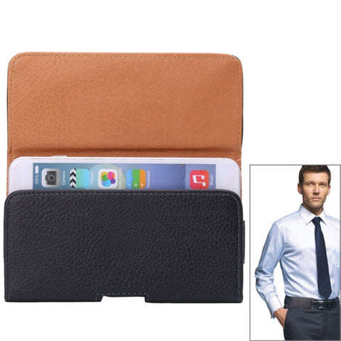 Marsupio orizzontale in texture Litchi per iPhone 6s Plus, iPhone 6