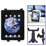 Supporto per staffa retrattile multidirezionale per iPad/iPad 2/7 pollici~11 pollici Tablet PC Clip sul poggiatesta dell'auto, portata retrattile: 16 cm~25 cm