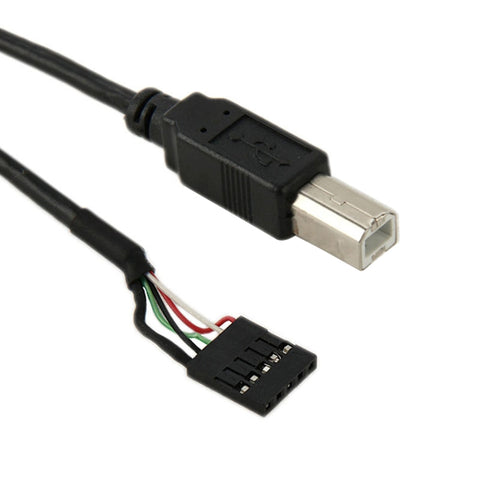 cavo-adattatore-da-5-pin-per-scheda-madre-femmina-a-usb-2-0-b-maschio-lunghezza-50-cm-5-pin-motherboard-to-usb-bm - immagine 2