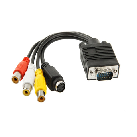 adattatore-vga-a-s-video-e-rca-con-cavi-audio-inclusi - immagine 2