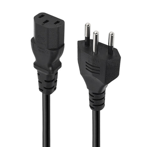 cavo-di-alimentazione-ca-brasile-stile-3-poli-lunghezza-12-m-od55-brazil-plug-1-2m - immagine 2