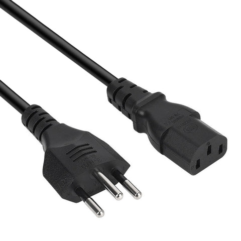 cavo-di-alimentazione-ca-brasile-stile-3-poli-lunghezza-12-m-od55-brazil-plug-1-2m - immagine 1