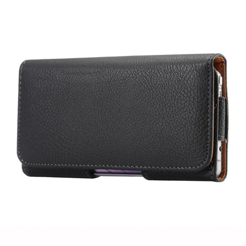 custodia-in-pelle-marsupio-da-57-pollici-con-trama-litchi-verticale-con-vibrazione-trasversale-per-galaxy-s8-s9-note-8-iphone-8-plus-7-plus-nero-for-galaxy-note-5-galaxy-s7-plus-galaxy-note-4-n910 - immagine 2