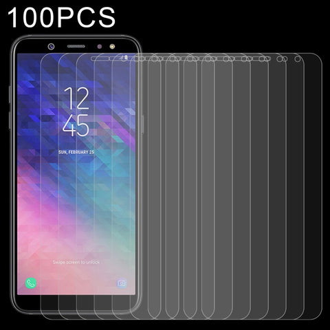 Pellicola in vetro temperato da 100 pezzi 0,26 mm 9H 2,5D per Galaxy A6 (2018), Galaxy A6 (2018)(100pcs)
