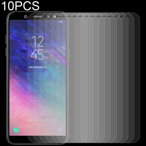 Pellicola in vetro temperato da 10 pezzi 0,26 mm 9H 2,5D per Galaxy A6+ (2018), For Galaxy A6+ (2018)